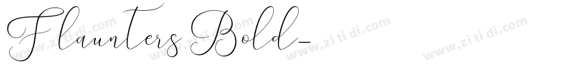 Flaunters Bold字体转换